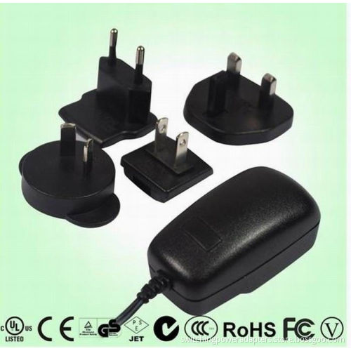 5w International Power Plug Adapters 5v 1a With Click-in Plugs